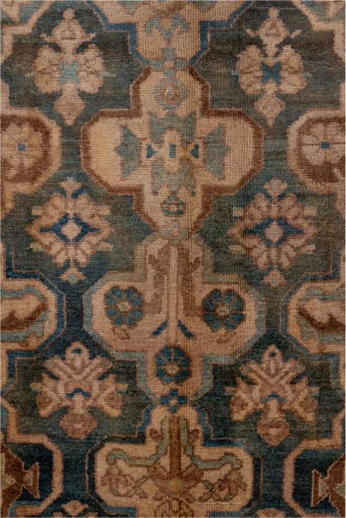 Antique Baktiary Area Rug (5' x 12')